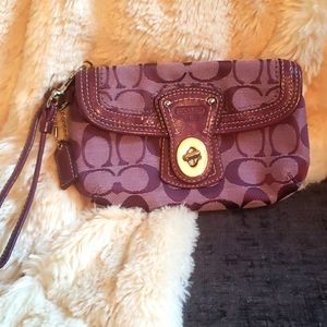 Coach Signature wristlet